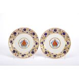 A pair of dessert plates