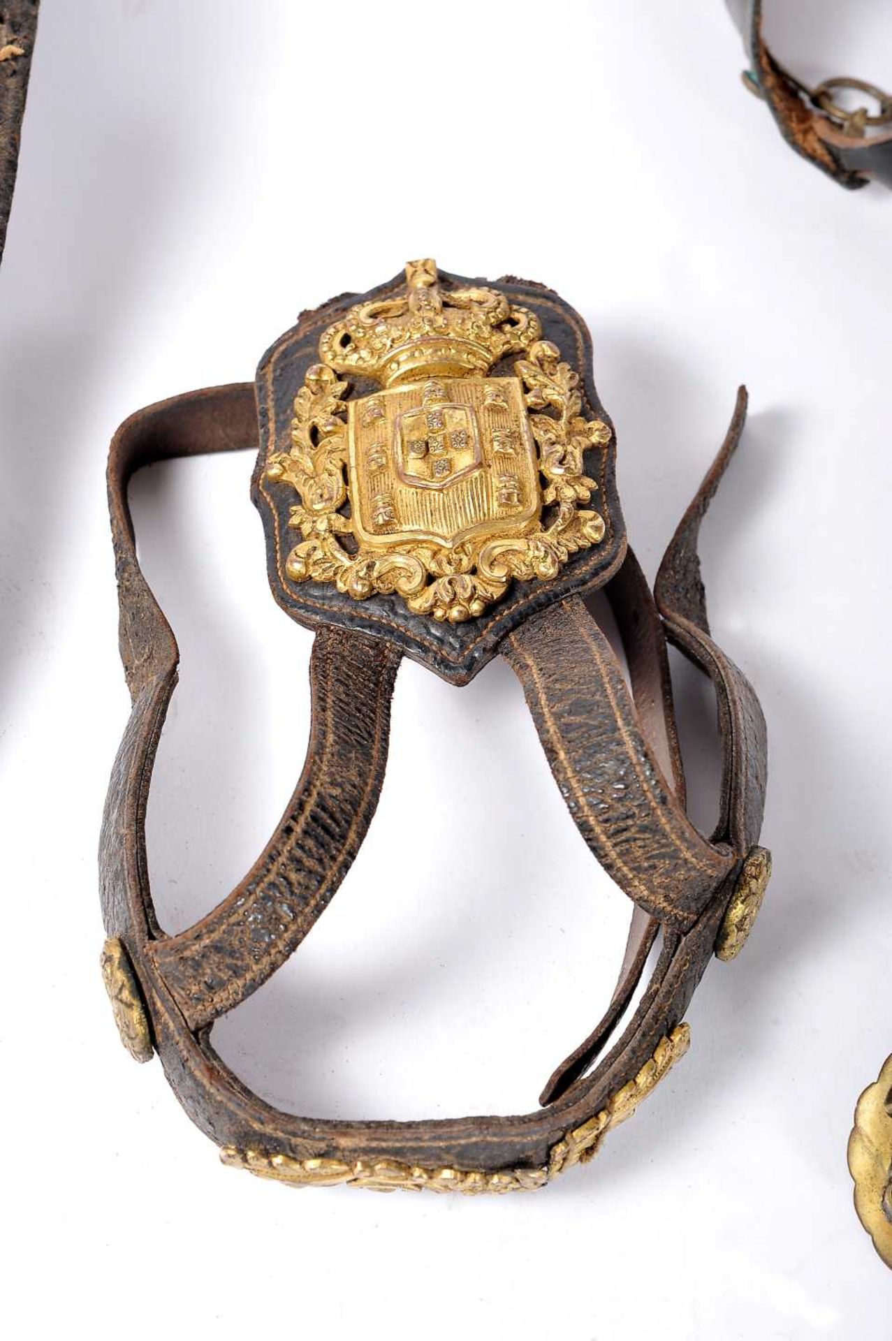 Riding harness set for army general officer, 1852 model of the Royal House and pair of spurs - Image 2 of 5