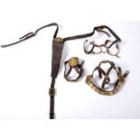 Riding harness set for army general officer, 1852 model of the Royal House and pair of spurs