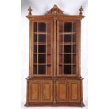 A bookcase cabinet