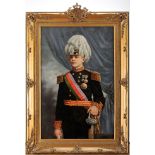Portrait of King D. Manuel II of Portugal (1889-1932) in grand uniform as Marshal General of the Arm