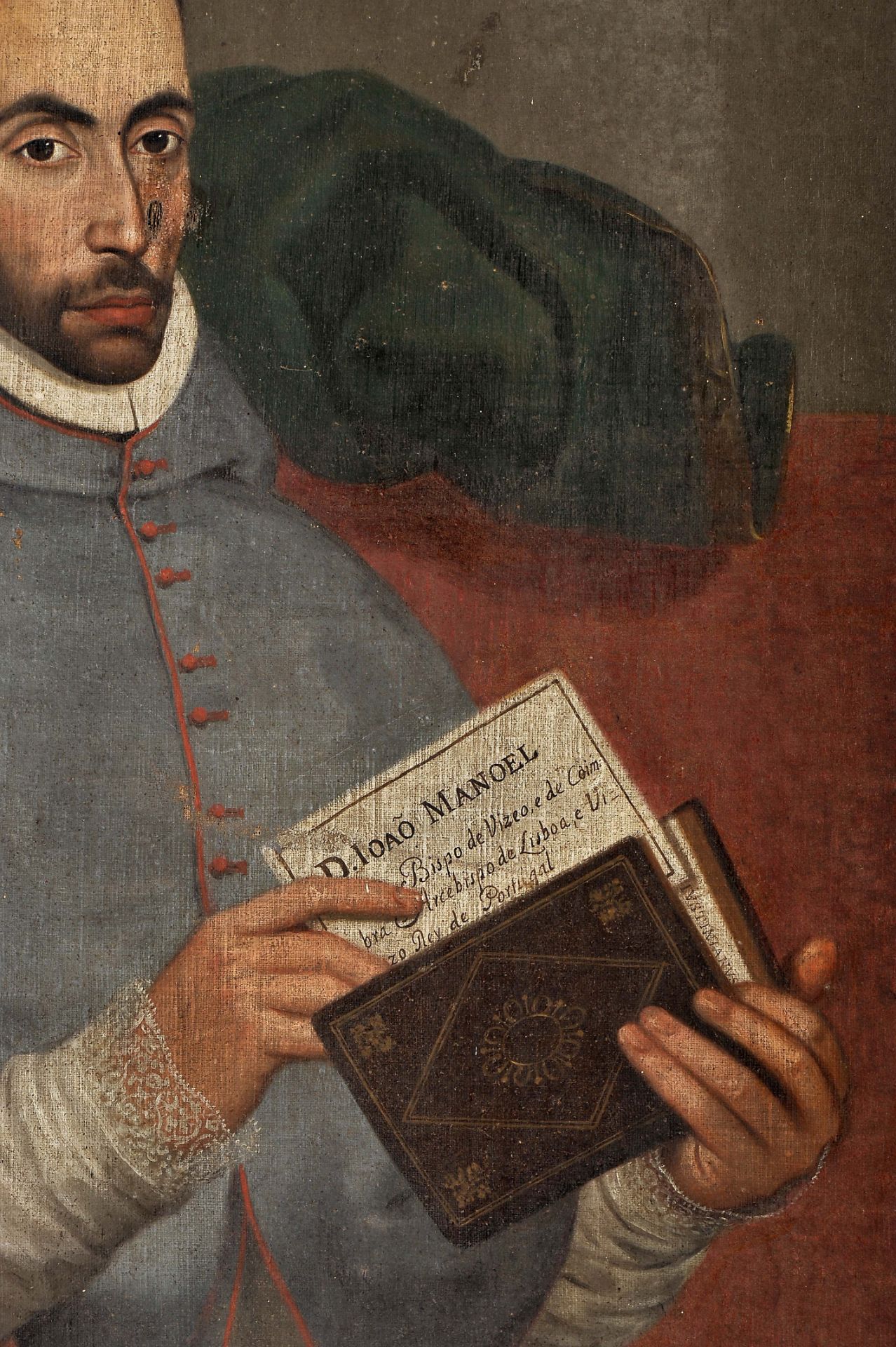 Portrait of D. João Manoel - c. 1570-1633 - Bishop of Viseu, Bishop of Coimbra, Count of Arganil, Ar - Image 4 of 5