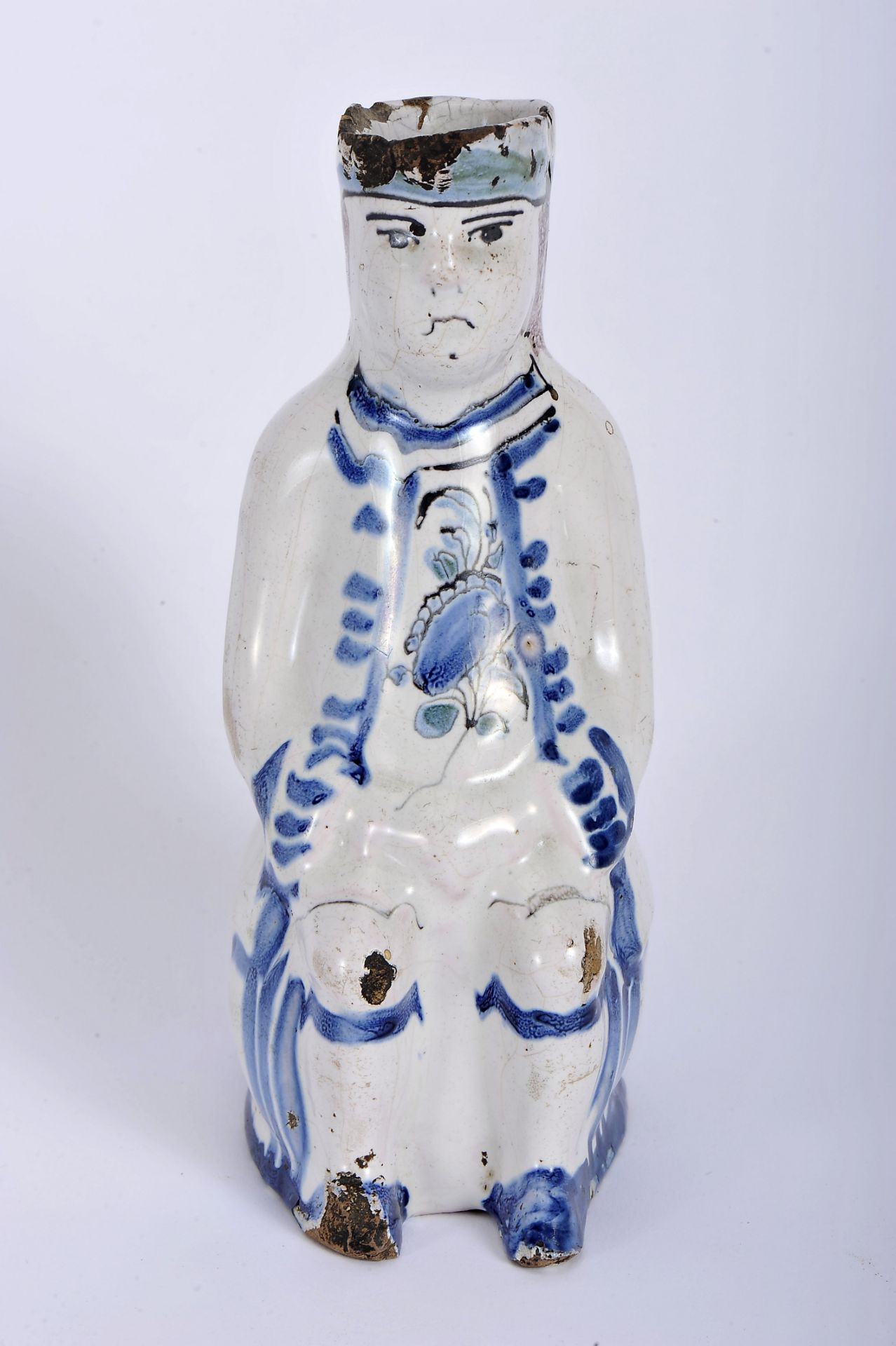 A "Jacquot" Jug - "sitting male figure" - Image 2 of 3