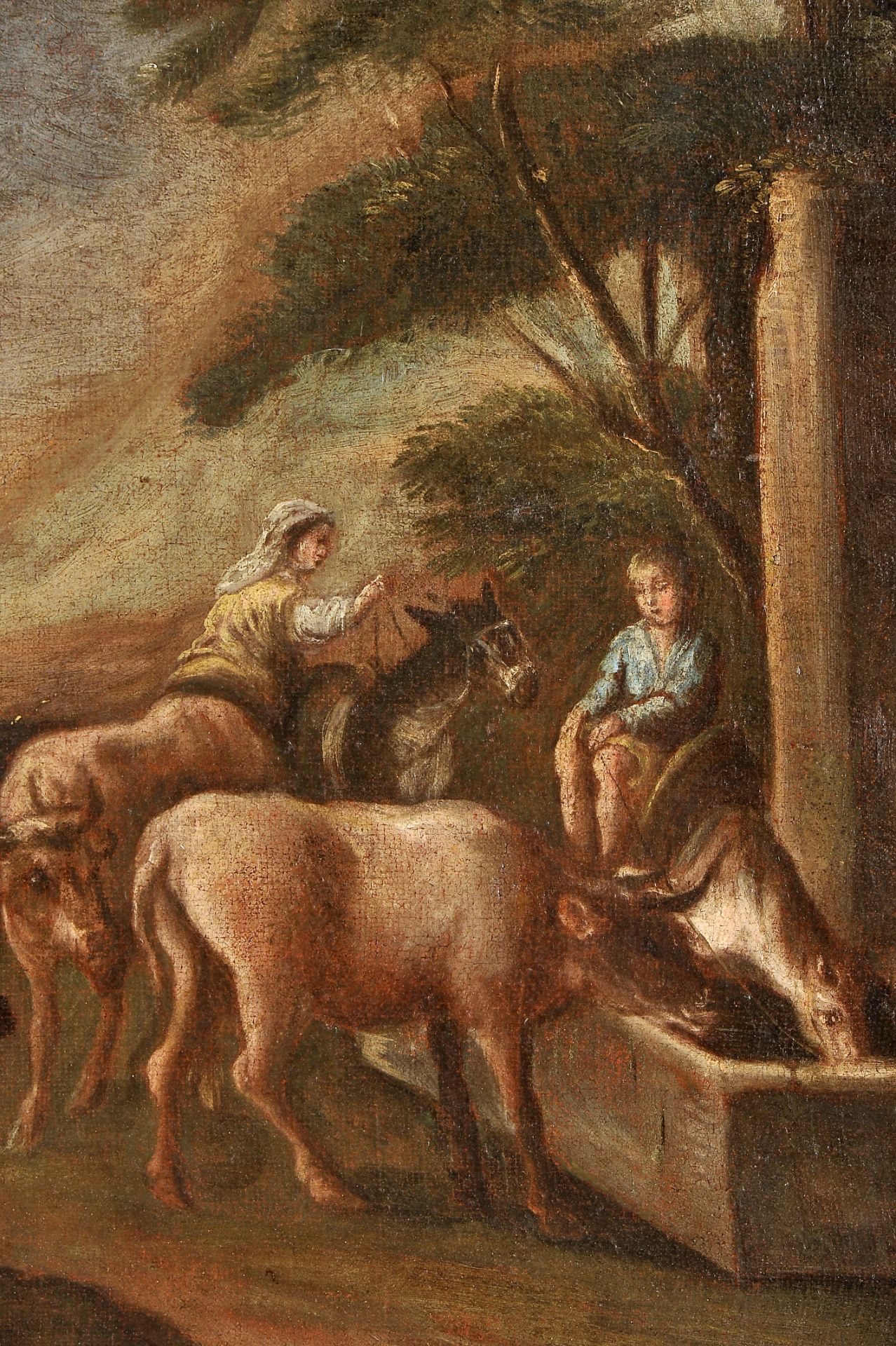 Shepherd, flock and figures at the fountain - Bild 3 aus 4