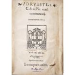 PINHEL, Aires.- AD RVB. ET L. 2C. | C. de rescin. vend. |commentarij. | Authore Ario Pinelo Lusitano