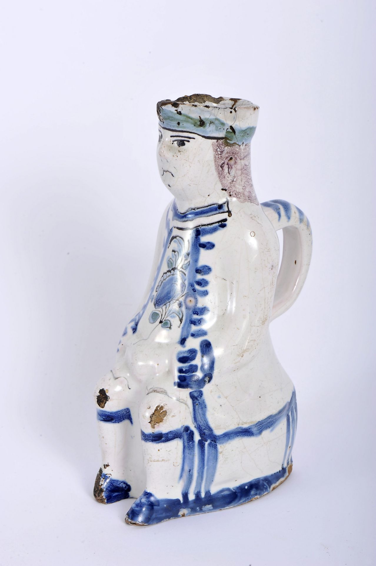 A "Jacquot" Jug - "sitting male figure"