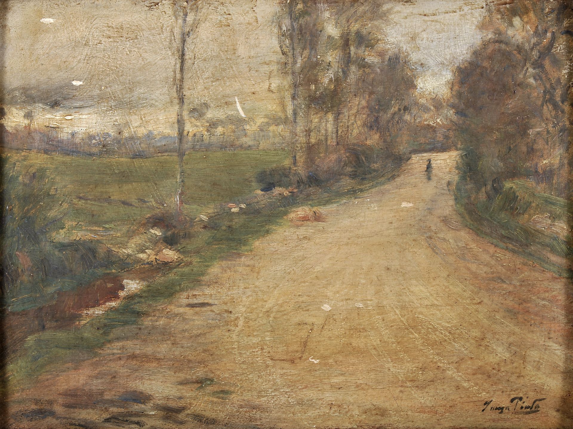 Landscape with figure - Image 2 of 3