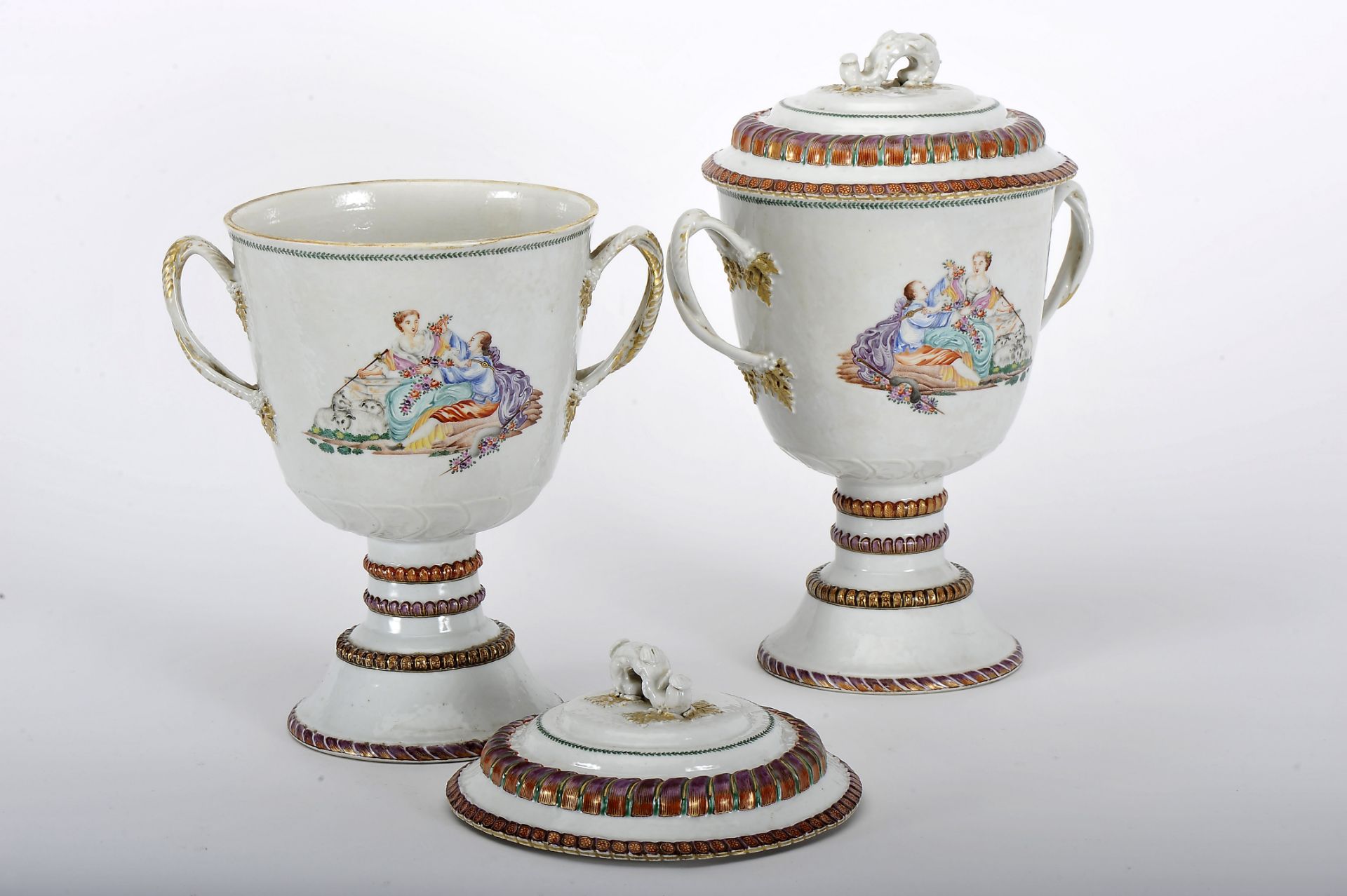 A Pair of Urns with Covers - Image 3 of 3