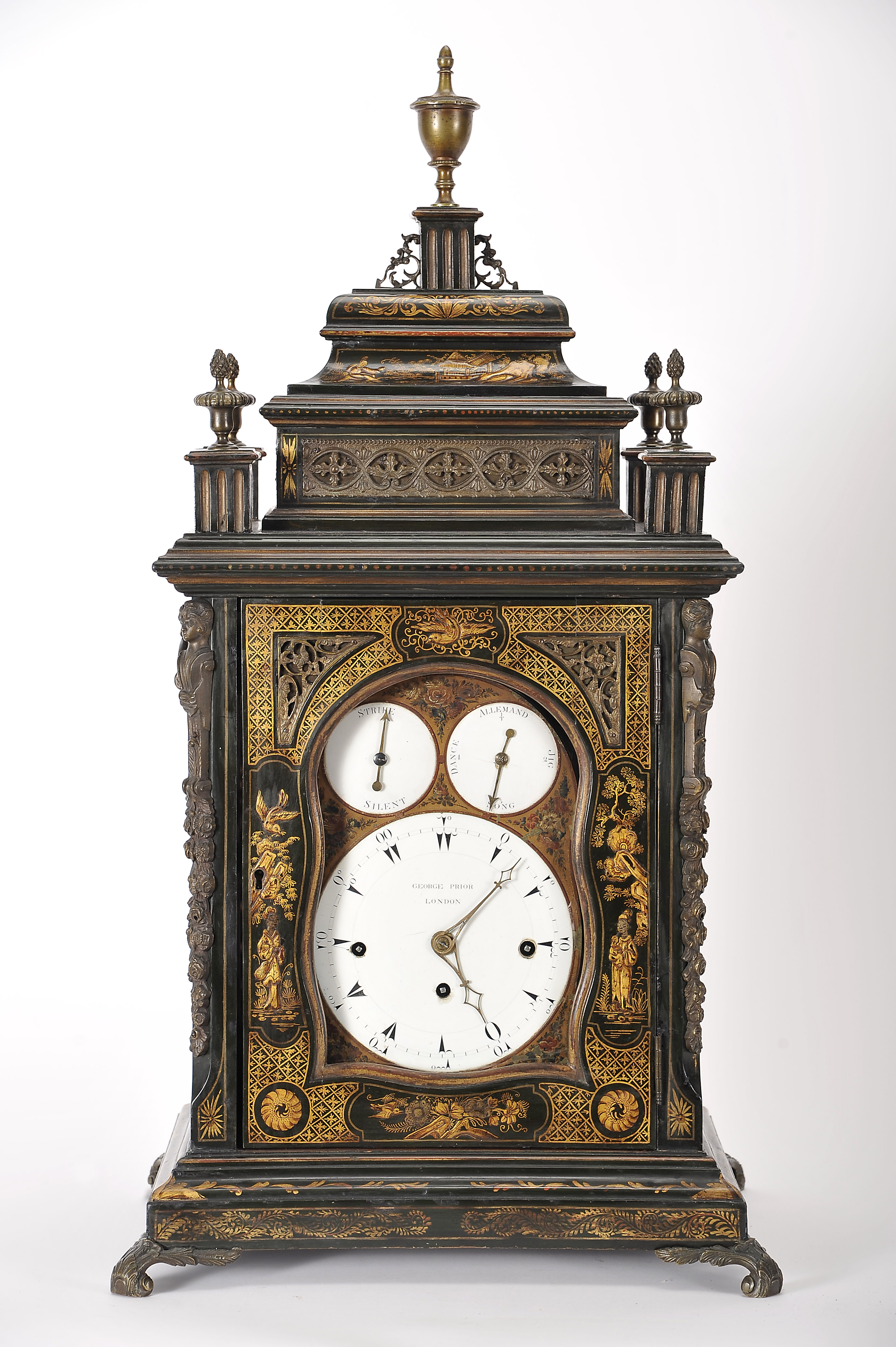 A "George Prior" musical table clock (intended for the Turkish market)