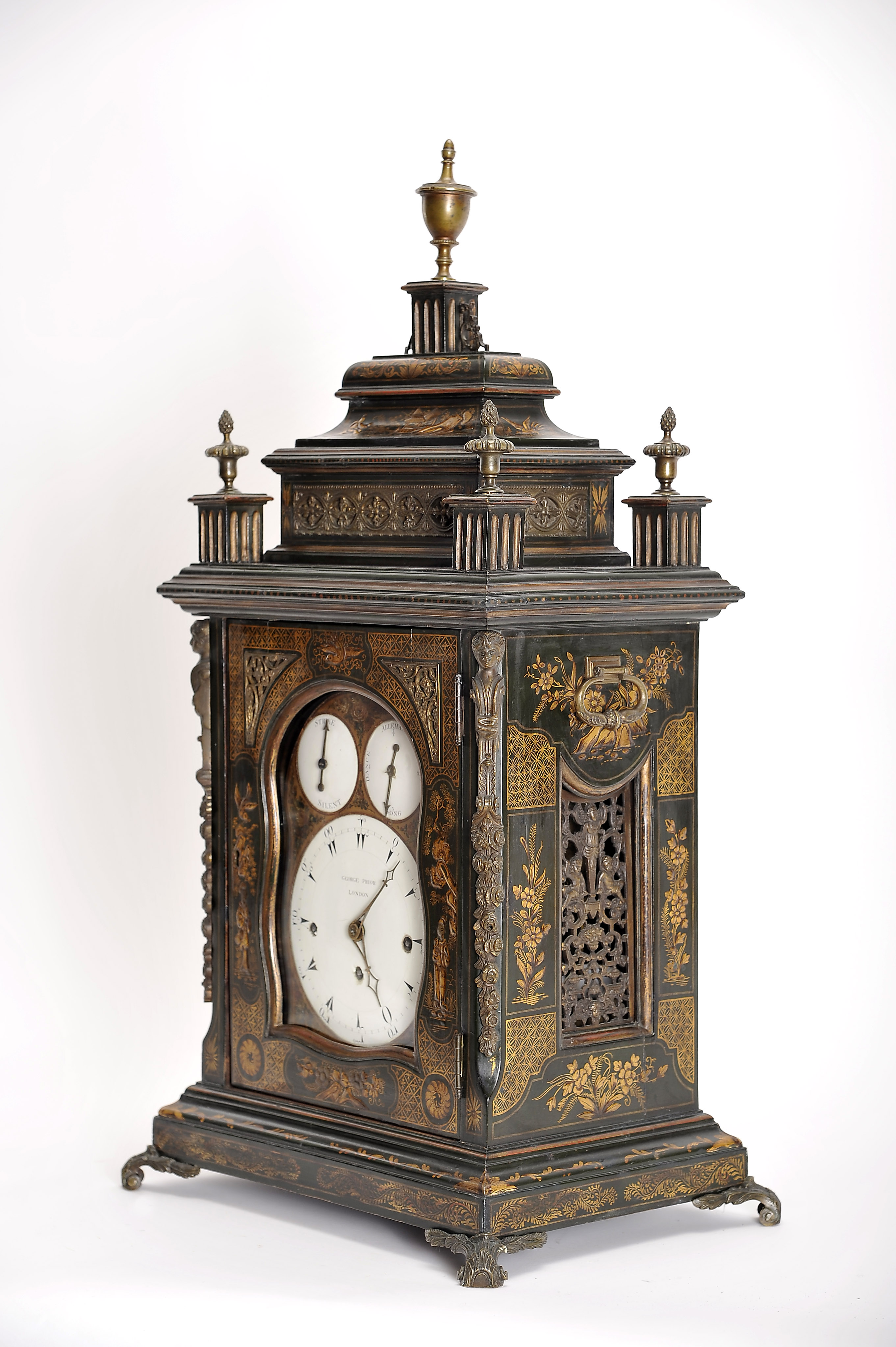 A "George Prior" musical table clock (intended for the Turkish market) - Image 3 of 7