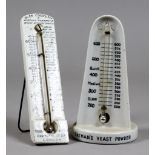 A Cream Glazed Pottery Easel Pattern "Oven, Cookery & Household" Thermometer, by Staines Kitchen