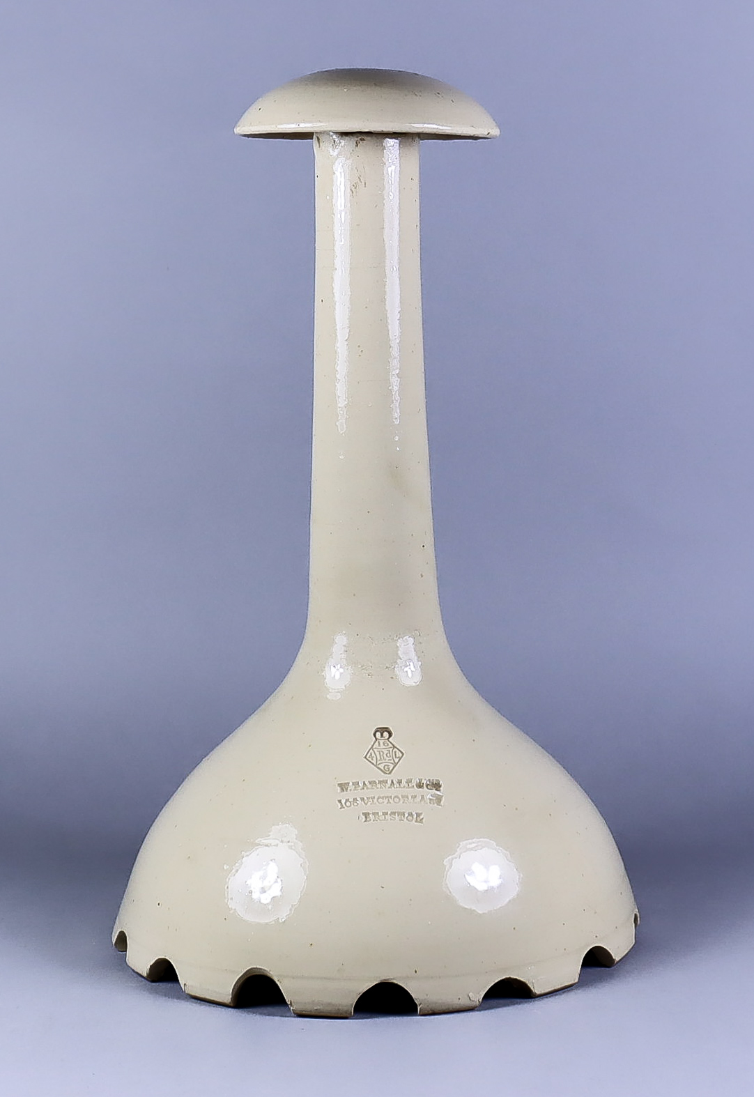 A Salt Glazed Stoneware Giant Pie Funnel, 19th Century, by Price Bristol and produced for "W.