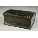 An Unusual Stained Wood Book Pattern Box, George III, the lid incised with name "Shadrach Hughes"