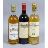 One Bottle of 1979 Chateau Calon-Segur, Saint Estephe, Two Bottles of 1979 Chateau Liot,