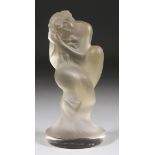 Rene Lalique (1860-1945) - A Sirène car mascot, designed in 1920, mould blown and frosted,