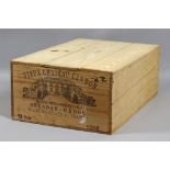 Twelve Bottles of 1984 Vieux Chateau Landon, Begadan-Medoc, sealed in wooden case