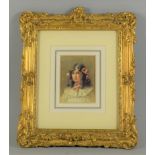 Jean Mitchell (Late 19th / Early 20th Century English School) - Watercolour - Miniature shoulder