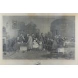 Abraham Rainbach (1766-1843) - after David Wilkie - Engraving - "The Rent Day", 14.25ins x 24ins, in