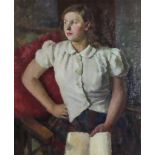 ***Dorothy Hepworth (1894-1978) aka Patricia Preece (1894-1966) - Oil painting - Half-length