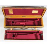 A Late 19th/Early 20th Century Oak and Leather Double Motor Case by James Purdey & Sons, being of