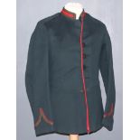 22. A King's Royal Rifle Corps Dress Jacket, dated 1913, with red and gold collar