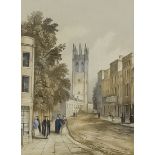 After William Alfred Delamotte (1775-1863) - Two coloured lithographs - "Magdalen College from the