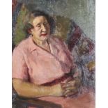 ***Dorothy Hepworth (1894-1978) aka Patricia Preece (1894-1966) - Oil painting- Half-length portrait