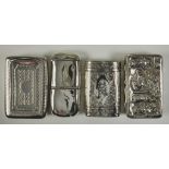 A Late George III Silver Rectangular Snuff Box by John Taylor, Birmingham 1818 of curved outline,