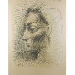 ARR Pablo Picasso (1881-1973) - Lithograph in colours - "Portrait de Jacqueline" (1956), signed,