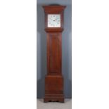 A Late 18th Century Oak Longcase Clock, by Daniel Gill of Rye (East Sussex), the 11ins square silver