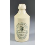 A Rare Local Cream Glazed Stoneware Ginger Beer - "G. E. Furber & Co. the Brewery Herne Bay", Late