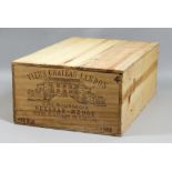 Twelve Bottles of 1985 Vieux Chateau Landon, Begadan-Medoc, sealed in wooden case