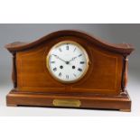 An Early 20th Century French Mahogany Cased Mantel Clock, by Japys Freres & Cie, No. 32593, and