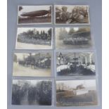 A Small Selection of 20th Century Postcards Relating to Oxford, including - aviation, militaria, and