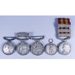 Four Victorian Medals to Sergt. C. Charters Commissaries Department, including - Baltic 1854-1855 (
