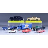 A Small Collection of Dinky, Corgi and Matchbox Diecast Cars and Lorries, including - Dinky "Guy"