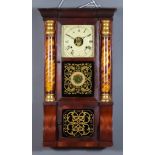 A Mid 19th Century American Mahogany and Grained Wood Cased Wall Clock, by Seth Thomas, Plymouth