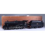 A Modern Bowande Gauge 1 2-8-0 Live Steam "Stanier Class" Locomotive No. 48773, and Tender, in black