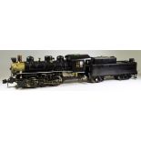 A Modern Gauge 1 BMMC "Accucraft" 0-6-0 "Southern Pacific" Live Steam Locomotive and Tender (