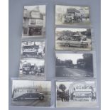 A Small Selection of Early 20th Century Postcards Relating to Oxford, including - buses, trams,