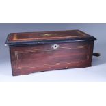 A Swiss Eight Air Musical Box, Late 19th Century, No. 81779, with 5.25ins single piece steel comb,