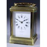 A Late 19th/Early 20th Century Miniature Carriage Clock, No. 16603, retailed by J. W. Benson Ltd.