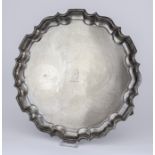 An Edward VII Silver Circular Salver of "Georgian" Design, by The Goldsmiths & Silversmiths Co. Ltd,