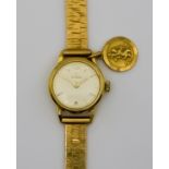 A Lady's Omega Manual Wind Wristwatch, Late 20th Century, 9ct Gold Cased, 20mm diameter, the