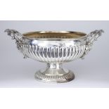 A George III Silver Circular Two-Handled Soup Tureen, London hallmark but makers mark and date