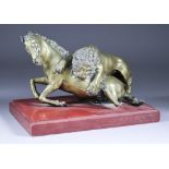 Workshop of Gian Francesco Susini (circa 1575-circa1646) - Bronze figure - Lion attacking a horse,