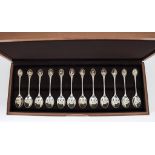 Three Elizabeth II Silver and Silver Gilt Spoon Collections - "The Royal Society for the