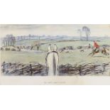 ***Charles Johnson Payne (aka Snaffles - 1884-1967) - Coloured lithograph - "The Finest View in