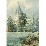 ***Noel Harry Leaver (1889-1951) - Christ Church College, signed, 14.25ins x 10.25ins, framed and