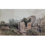 Attributed to William Crotch (1775-1847) - Watercolour - View of buildings with ruins to